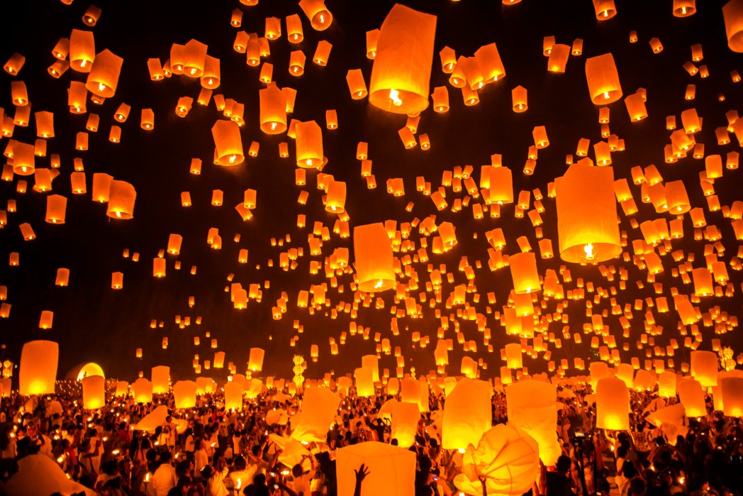 Festival de lanternes, Chiang Mai